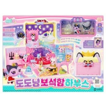 可超取🇰🇷韓國境內版 wish Cat 許願貓 願望貓 寶石盒 房子 房屋 家 場景 公仔 套組
