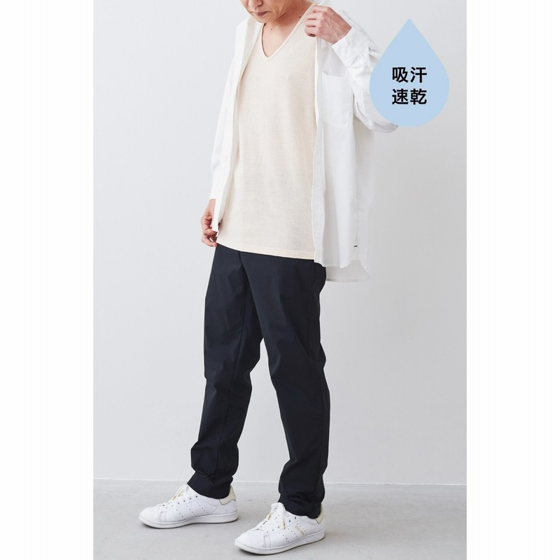 Web限定 綿 ポリエステルのメッシュジャージーが素肌に心地よい 吸汗速乾twoace R 素材のメンズノースリーブインナートップス ベージュ の会 Iedit イディット フェリシモ Felissimo 通販 Lineポイント最大1 0 Get Lineショッピング