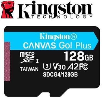 金士頓 Kingston 128GB 200MB/s U3 microSDXC UHS-I V30 A2 記憶卡 SDCG4/128GB