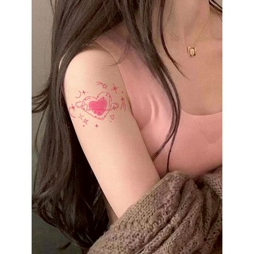 「名為愛的星球」 紋身貼紙 微刺青 IG 小清新 小心機 卡通 紋身貼 小紅書同款 可愛 抖音 超美 創意 網紅 設計款