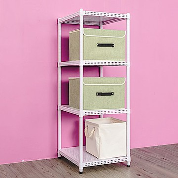 dayneeds 沖孔 45x45x120cm四層收納架(烤漆白) 層架/置物架/儲藏架