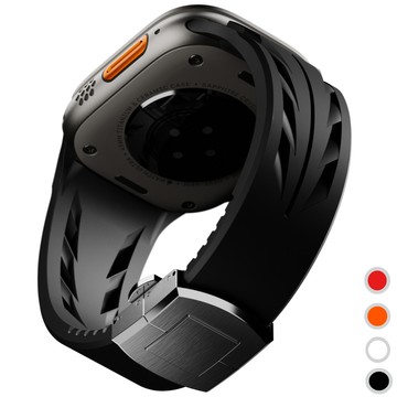 男士橡膠錶帶適用於 Apple Watch Ultra 2 1 49 毫米 46 毫米 45 毫米 44 毫米 42 毫