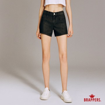 BRAPPERS 女款 Boy friend系列-中腰全棉短褲-黑