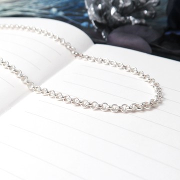 ART64 純銀 經典小圓鍊(2.4mm寬) 20吋 925純銀項鍊 搭配鍊 男生項鍊