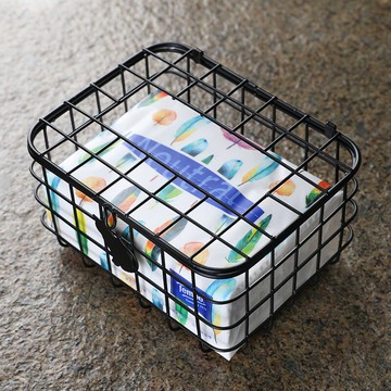 鐵藝紙巾盒抽紙盒北歐ins風客廳家用臥室紙抽盒創意紙巾套