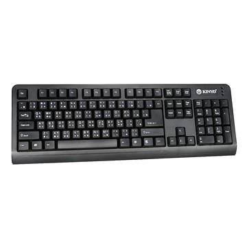 Kinyo PS/2 標準鍵盤 450 x 21 x 152mm 480g  KB-18B  黑色