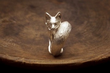 925純銀 狐狸戒指 (MW R1018)