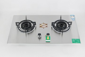 嵌入式家用煤氣竈批發不銹鋼自帶熄火保護台嵌兩用雙竈