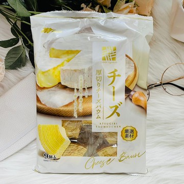 潼漾小舖 日本 marukin 丸金 厚切起士風味年輪蛋糕 225g (9個入)使用北海道牛乳