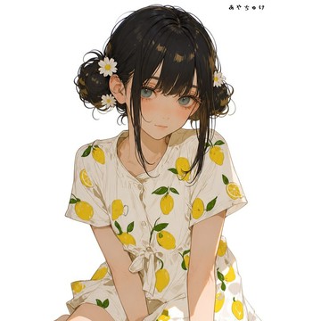 【8 月新品】07-139-0161 人物貼紙 簡約夏日女孩