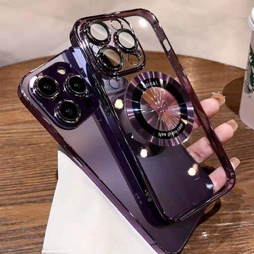 Magsafe磁吸手機殼 自帶鏡頭膜 防摔殼 適用 蘋果 iPhone 14 手機殼 13 12 Pro max 保護殼