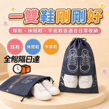 🌈台灣出貨🌈 行李箱救星 透視束口鞋子收納袋 防灰防髒耐磨可水洗居家衣櫃分類休閒鞋運動鞋機車外出隨身鞋包衣櫃整鞋一體多用