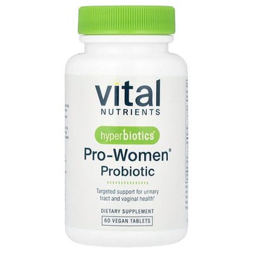 Vital Nutrients, Hyperbiotics®，Pro-Women® 益生菌，60 片全素片