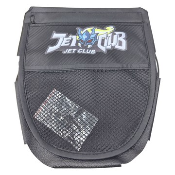 Jet Club 機車置物袋 YAMAHA車廂內建掛勾可直接上  30 x 25cm  JET鬼面 黑色