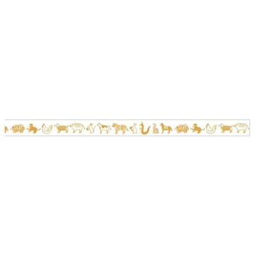 1.5cm燙金裝飾紙膠帶-簡單生活