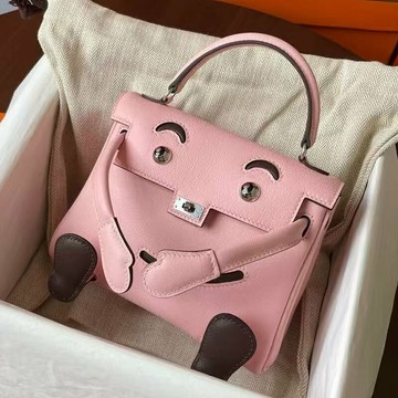 2025新款笑臉包時尚真皮女包千禧娃娃迷妳凱麗包可愛斜挎小方包女 鑫弘-素時衣櫥