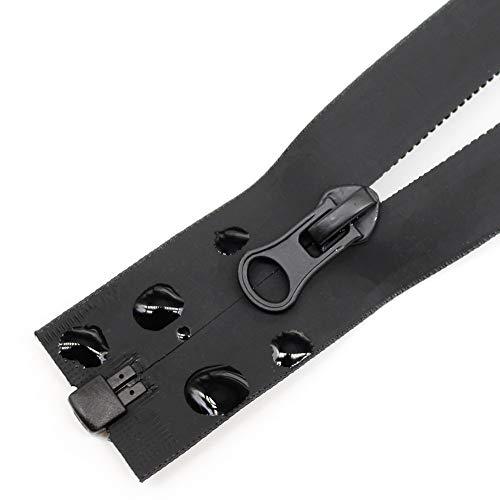 MebuZip 2PCS Inch Waterproof Zippers Black Separating Zipp