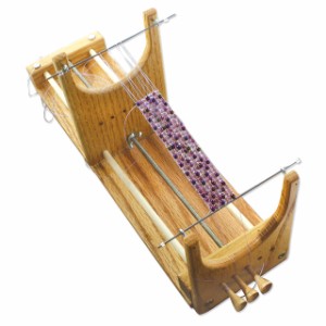 The Beadsmith Ricks Beading Loom Two-Warp Loom 13.5 x 3.75 x 4.5 inches Wooden Illustrated Instructions Included Easy A