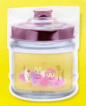 【震撼精品百貨】Little Twin Stars KiKi&LaLa_雙子星小天使~三麗鷗雙子星罐子造型夾鏈袋(4入)-綠#19357