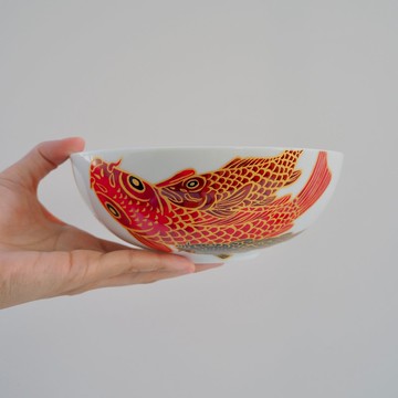 大號深面碗 - Carp is dragon in heaven