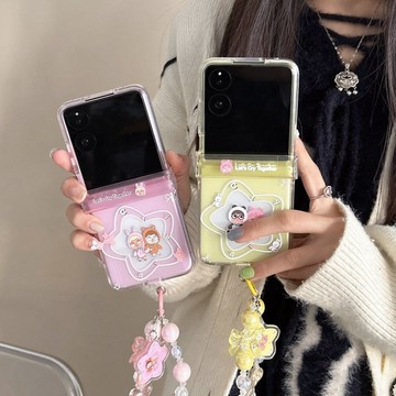 可愛哭娃二次元 三星 zflip7 zflip6 zflip5 flip3/4 flip6 手機殼 防摔 中軸保護 折疊