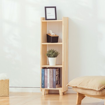 威瑪索 松木收納儲物櫃-豎三格櫃-推薦給喜歡木作質感的你