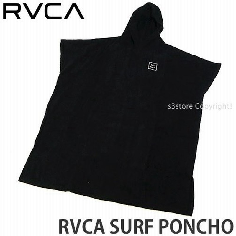 ルーカ サーフ ポンチョ Rvca Surf Poncho アウトドア サーフィン プール タオル 着換え 海水浴 Surf カラー Blk サイズ F 通販 Lineポイント最大0 5 Get Lineショッピング