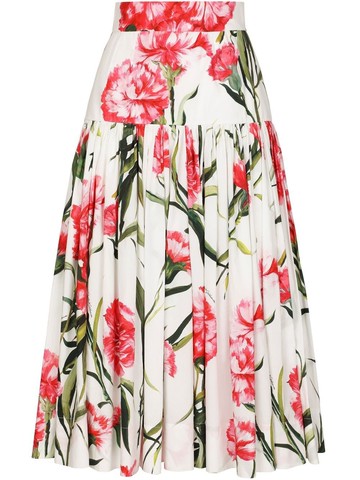 Dolce & Gabbana Carnation Print Skirt