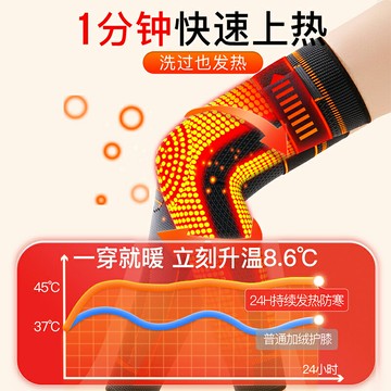 艾草護膝蓋保暖老寒腿男女士關節發熱老人護腿長筒套防滑夏季薄款