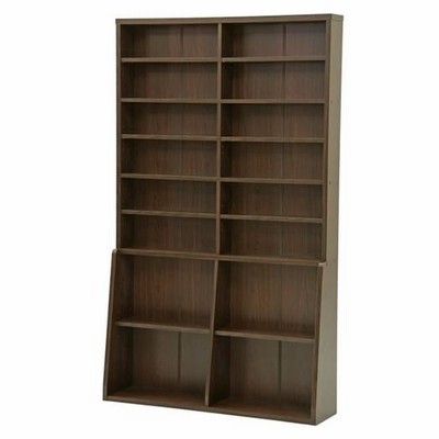 書棚　幅120cm　ダークブラウン（67767）BK-1220BR F-67767