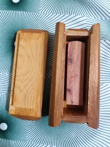 升官發財 檜木印章盒 不含印章