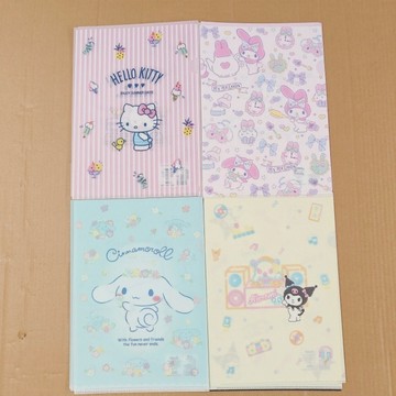 文具 三麗鷗家族卡通造型L形文件夾 學生收納A4資料夾 786