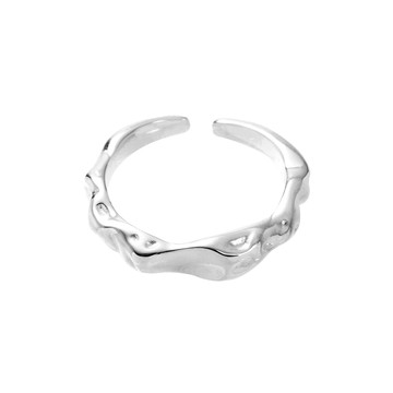 [純銀] 熔岩波紋戒指 / Lava Wave Ring