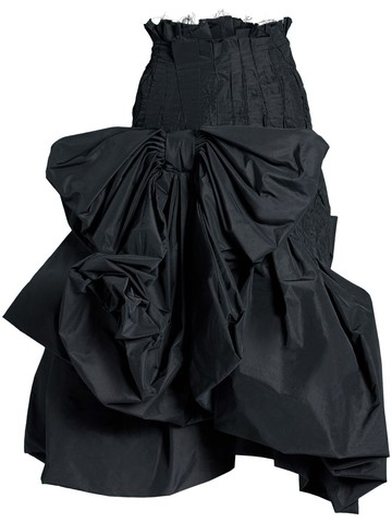 Maison Margiela - oversized-bow puffball-hem skirt - women - Polyester - 40 - Black