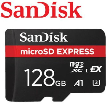 【公司貨】SanDisk 128GB Express microSDXC U3 A1 記憶卡