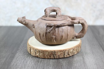 【送禮好物】樹頭仿生壺 純手捏壺 陶作家葉佳佩純手工製