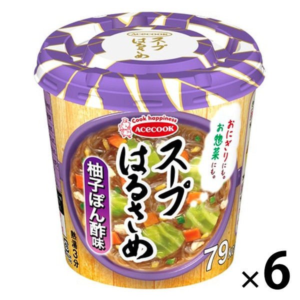 エースコックエースコック　インスタント スープはるさめ 柚子ぽん酢 32g 6食