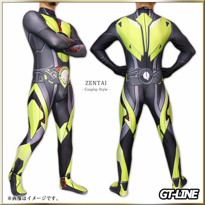 Zentai ブラックライダー ファスナー付き ヒーロー 黒 全身 Zentai ブラックライダー ファスナー付き ヒーロー 黒 全身