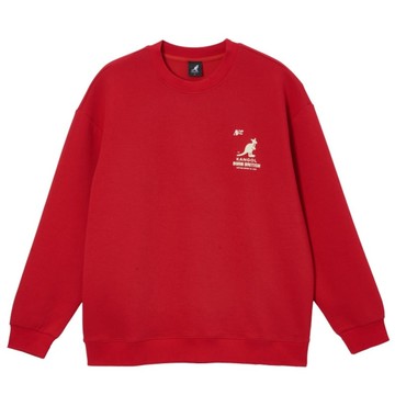 KANGOL 大學T 紅 字母LOGO 圓領T 中性 6455103342