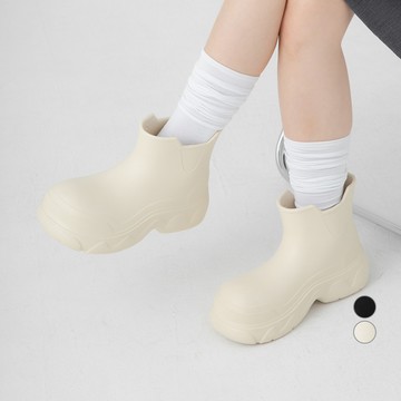 afinar 女性超輕量EVA醜萌雨靴  淺褐色  250