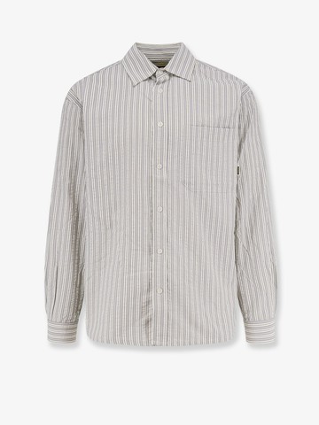 Striped cotton blend shirt - WOODBIRD - gender_Man