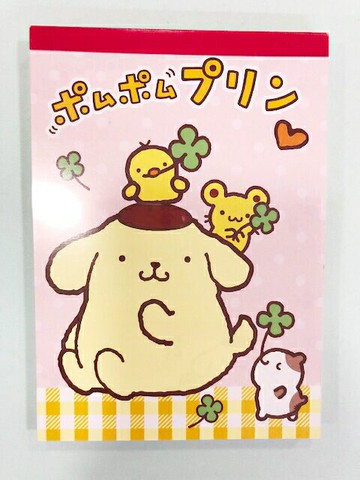 【震撼精品百貨】Pom Pom Purin 布丁狗 Sanrio 布丁狗便條本-粉色#23760 震撼日式精品百貨