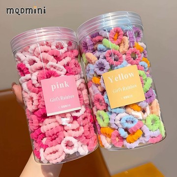 ⭐臺灣出貨⭐MQD】MINI兒童皮筋不傷發彈性發圈扎頭髮繩女童糖果色頭繩頭飾髮飾 韓國頭繩 兒童髮圈 不傷髮彩色小髮繩