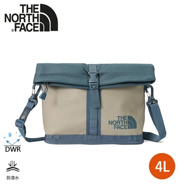 【The North Face 插扣式可調節單肩包《灰綠色》】8BK6/側背包/插扣設計/可調節肩帶/戶外休閒