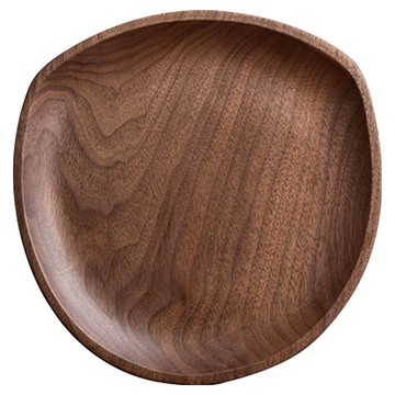 Happyhome 鵝卵石造型木盤  單一顏色  20cm  1個