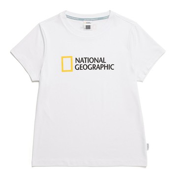 女裝 TRUTA 大LOGO 短袖上衣 - 白色