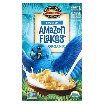 Nature's Path, EnviroKidz，有機糖霜 Amazon Flakes® 麥片，11.5 盎司（325 克）