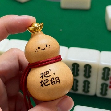 【小悅居】馬上胡了招財葫蘆手盤麻將天然文玩葫蘆福祿手工掛件手盤打麻將網紅同款、熱門單品 人氣好物