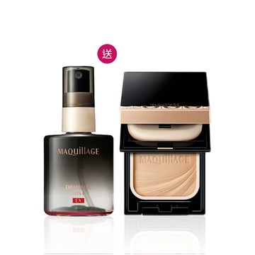 MAQuillAGE 心機彩粧 星魅輕羽粉餅蕊X定妝噴霧 618限定組
