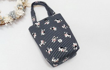 法鬥小狗【內防潑水】飲料提袋-水壺提袋-冰霸杯-外出提袋-禮物